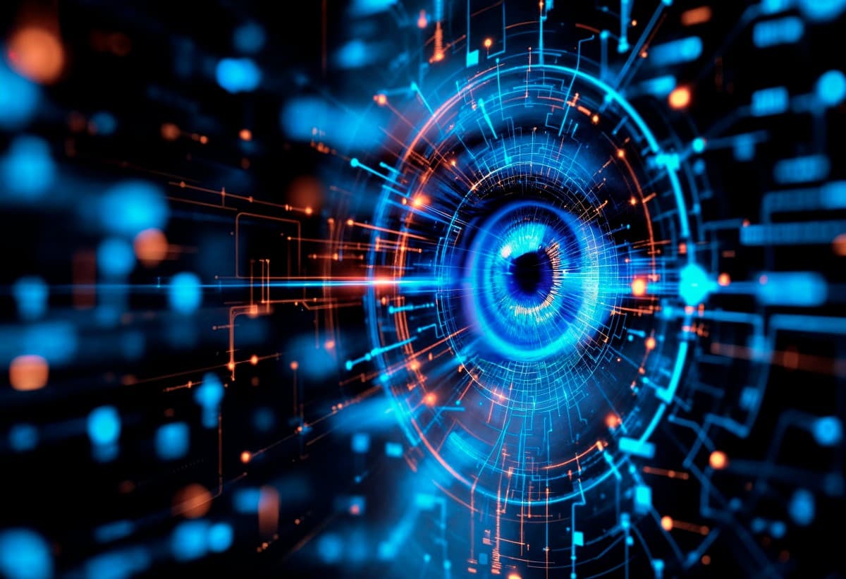 Door access control illustration